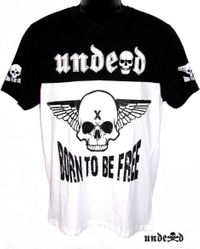 limitiertes biker shirt born to be free von undead
